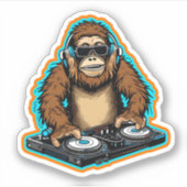 Sasquatch DJ Vinyl Aufkleber (Vorderseite)