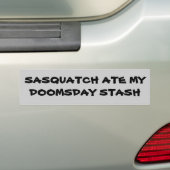 Sasquatch / Doomsday stash Autoaufkleber (Auf Auto)