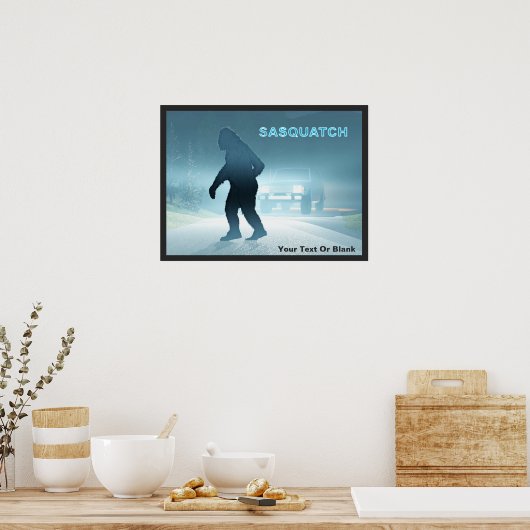 Sasquatch Encounter Poster (Küche)