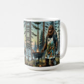 Sasquatch Fish Grillmaster Vater Kaffeetasse (VorderseiteRechts)