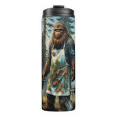 Sasquatch Fish Grillmaster Vater Thermosbecher (Vorderseite)