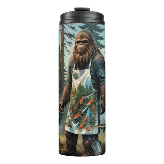 Sasquatch Fish Grillmaster Vater Thermosbecher (Vorderseite)