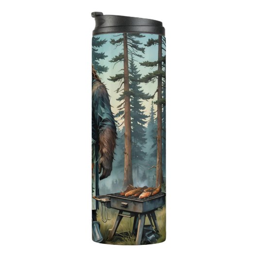 Sasquatch Fish Grillmaster Vater Thermosbecher (Nach rechts gedreht)