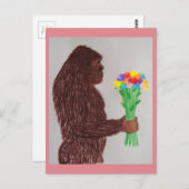 Sasquatch flowers love postkarte (Vorne/Hinten)