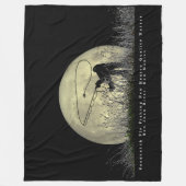 Sasquatch Fly Fishing Fleece Blanket (Vorderseite)
