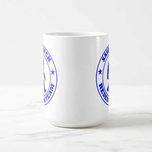 SASQUATCH FORSCHUNGSTEAM - blaues Prologo Bigfoots Kaffeetasse (Mittel)