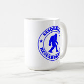 SASQUATCH FORSCHUNGSTEAM - blaues Prologo Bigfoots Kaffeetasse (VorderseiteRechts)