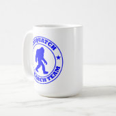 SASQUATCH FORSCHUNGSTEAM - blaues Prologo Bigfoots Kaffeetasse (Vorderseite Links)