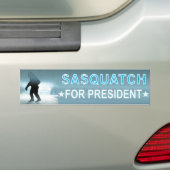 Sasquatch für den Präsidenten Autoaufkleber (Auf Auto)