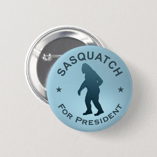 Sasquatch für den Präsidenten Button (Vorne & Hinten)