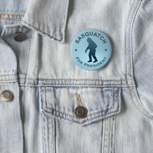 Sasquatch für den Präsidenten Button (Beispiel)