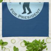 Sasquatch für den Präsidenten Geschirrtuch (Gefaltet)