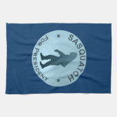 Sasquatch für den Präsidenten Geschirrtuch (Horizontal)