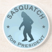 Sasquatch für den Präsidenten Getränkeuntersetzer (Vorne)