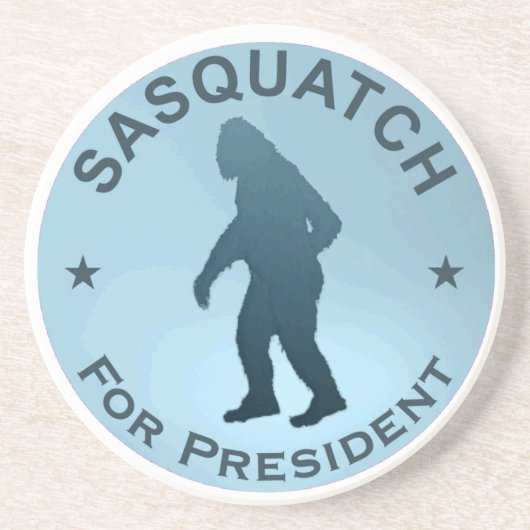 Sasquatch für den Präsidenten Getränkeuntersetzer (Vorne)