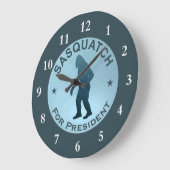 Sasquatch für den Präsidenten Große Wanduhr (Winkel)