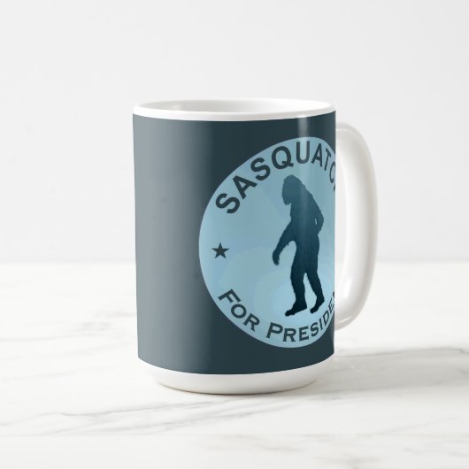 Sasquatch für den Präsidenten Kaffeetasse (VorderseiteRechts)