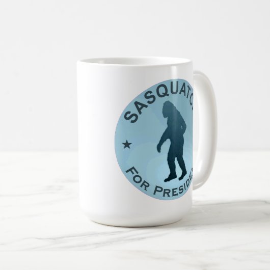 Sasquatch für den Präsidenten Kaffeetasse (VorderseiteRechts)