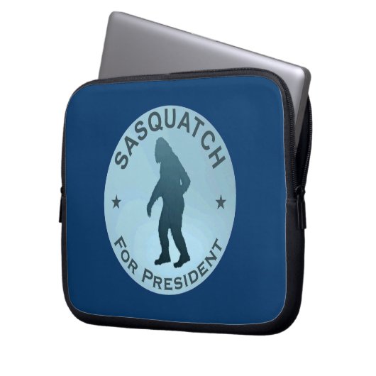 Sasquatch für den Präsidenten Laptopschutzhülle (Vorderseite Links)