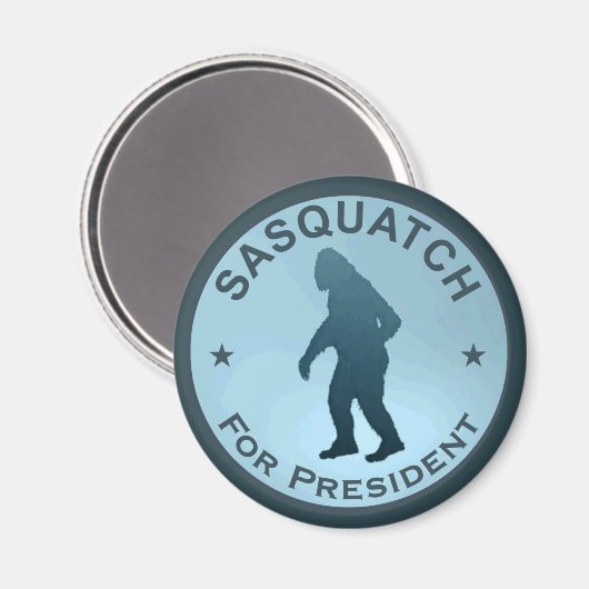 Sasquatch für den Präsidenten Magnet (Vorderseite/Rückseite)