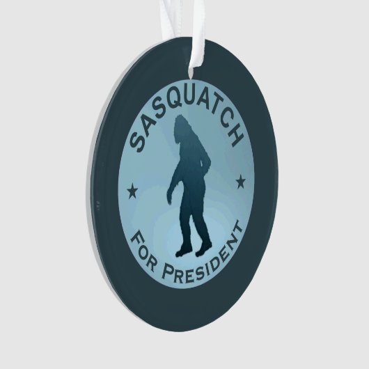 Sasquatch für den Präsidenten Ornament (Vorderseite)