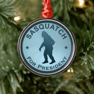 Sasquatch für den Präsidenten Ornament Aus Metall