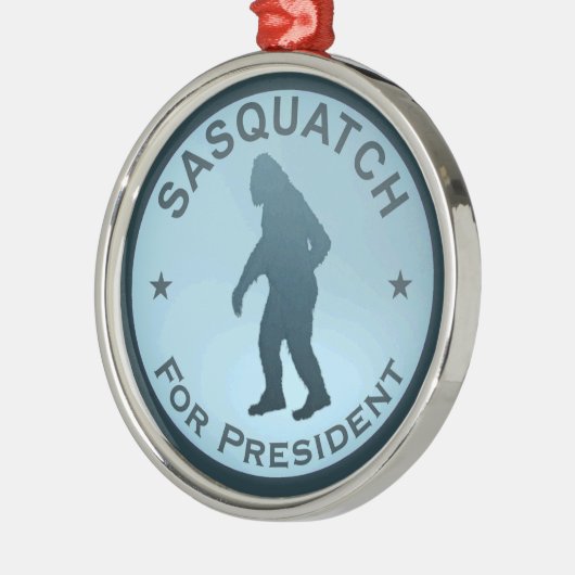 Sasquatch für den Präsidenten Ornament Aus Metall (Links)