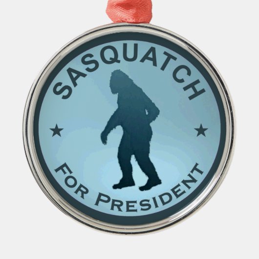 Sasquatch für den Präsidenten Ornament Aus Metall (Vorne)