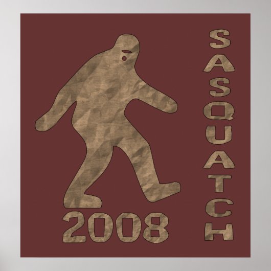 Sasquatch für den Präsidenten Poster (Vorne)