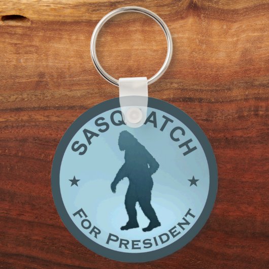 Sasquatch für den Präsidenten Schlüsselanhänger (Vorderseite)
