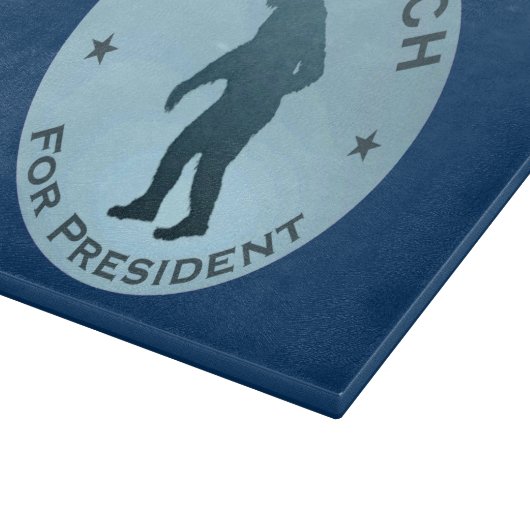 Sasquatch für den Präsidenten Schneidebrett (Ecke)