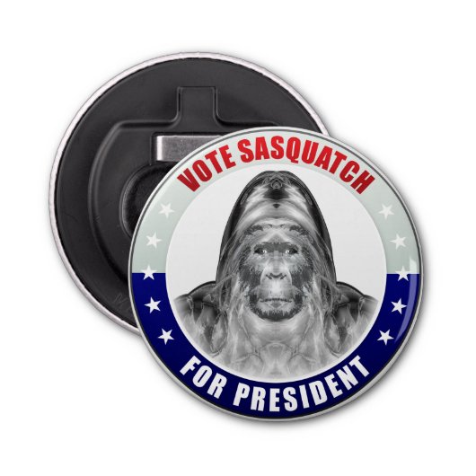 Sasquatch für Präsident Flaschenöffner (Vorderseite)
