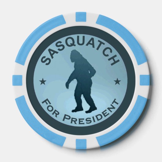 Sasquatch für Präsident kann Cooler Pokerchips (Vorderseite)