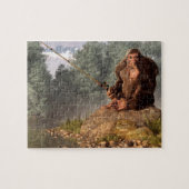 Sasquatch geht zu fischen puzzle (Horizontal)