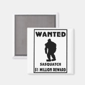 Sasquatch Gewollt Poster Magnet (Vorderseite/Rückseite)