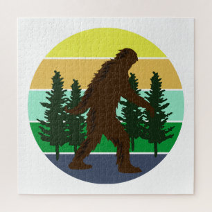 Sasquatch glaubver   Vintager Sonnenuntergang Puzzle