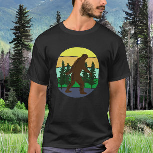 Sasquatch glaubver   Vintager Sonnenuntergang T-Shirt