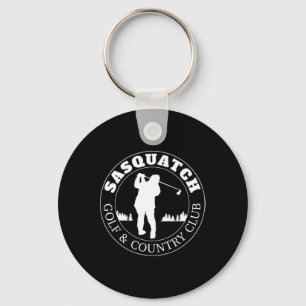 Sasquatch Golf Bigfoot Spaß Schlüsselanhänger