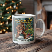 Sasquatch Guitar Rockin' Around Christmas Tree Kaffeetasse