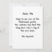 Sasquatch Halloween-Party Einladung (Rückseite)