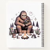 Sasquatch hält Blumen Notizblock (Rückseite)