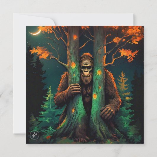 Sasquatch Hiding Karte (Vorderseite)