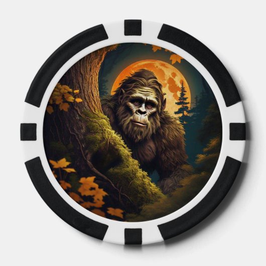 Sasquatch Hiding Poker Chips (Vorderseite)