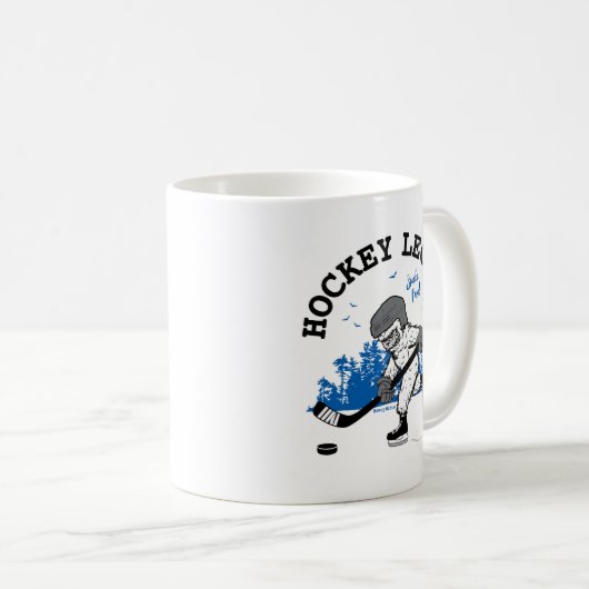 Sasquatch Hockey Legend Bigfoot Kaffeetasse (VorderseiteRechts)