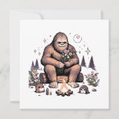 Sasquatch Holding-Blume Einladung (Vorderseite)