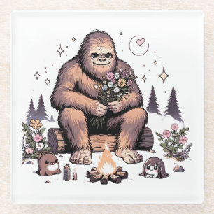 Sasquatch Holding-Blume Glasuntersetzer