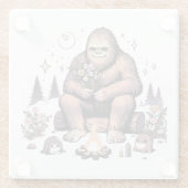 Sasquatch Holding-Blume Glasuntersetzer (Rückseite)