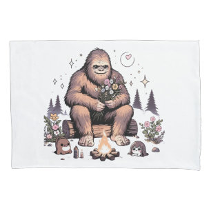 Sasquatch Holding-Blume Kissenbezug