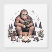 Sasquatch Holding-Blume Magnetkarte (Vorderseite)