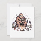 Sasquatch Holding-Blume Mitteilungskarte (Vorderseite)